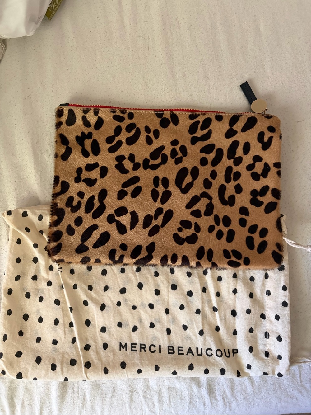 Clare V Leopard Print Clutch